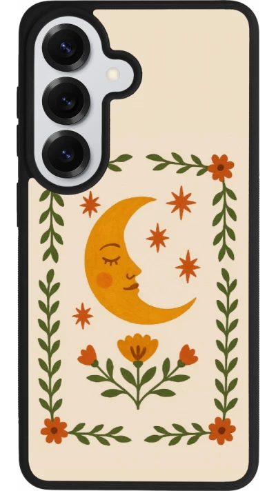 Coque Samsung Galaxy S26 - Silicone rigide noir Half moon stamp 2026