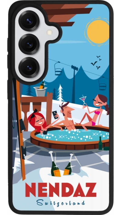 Coque Samsung Galaxy S26 - Silicone rigide noir Nendaz Mountain Jacuzzi