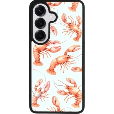 Coque Samsung Galaxy S26 - Silicone rigide noir Pattern de homards pastels