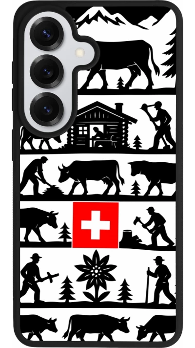 Coque Samsung Galaxy S26 - Silicone rigide noir Poya Suisse 1