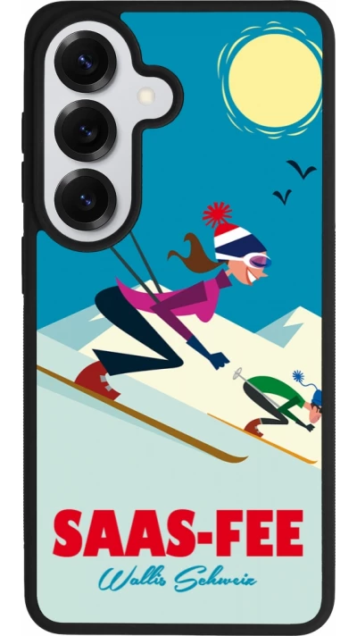 Coque Samsung Galaxy S26 - Silicone rigide noir Saas-Fee Ski Downhill