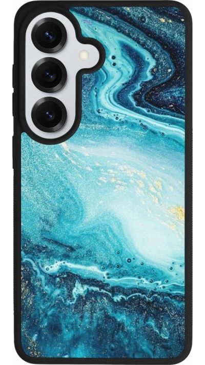 Coque Samsung Galaxy S26 - Silicone rigide noir Sea Foam Blue