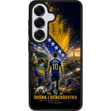 Coque Samsung Galaxy S26 - Silicone rigide noir Football Bosnie-Herzégovine splash 2026
