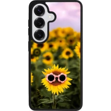 Coque Samsung Galaxy S26 - Silicone rigide noir Sunflower with glasses Spring 2026