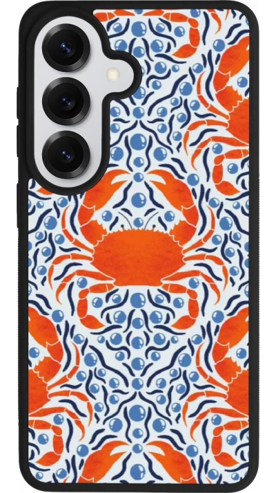 Samsung Galaxy S26 Case Hülle - Silikon schwarz Crabs and pearls Summer 2026