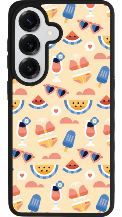 Samsung Galaxy S26 Case Hülle - Silikon schwarz Pattern Summer 2026