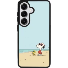 Samsung Galaxy S26 Case Hülle - Silikon schwarz Snoopy on the beach Summer 2026