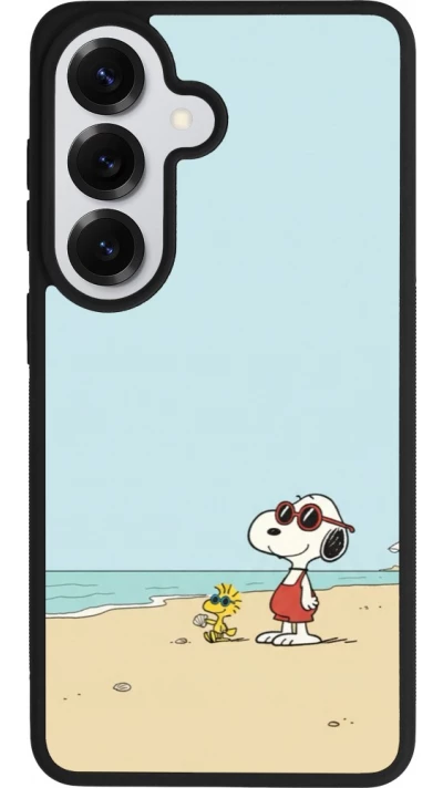Samsung Galaxy S26 Case Hülle - Silikon schwarz Snoopy on the beach Summer 2026