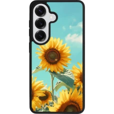 Samsung Galaxy S26 Case Hülle - Silikon schwarz Sunflowers Summer 2026