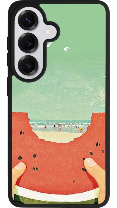 Samsung Galaxy S26 Case Hülle - Silikon schwarz Views through a watermelon Summer 2026