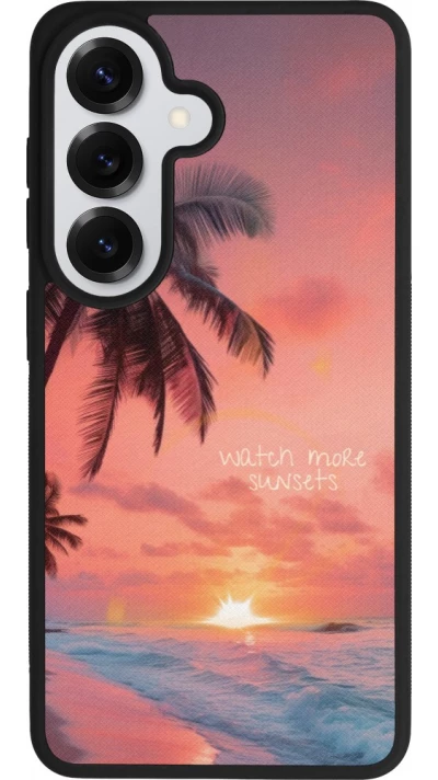Samsung Galaxy S26 Case Hülle - Silikon schwarz Watch more sunsets Summer 2026