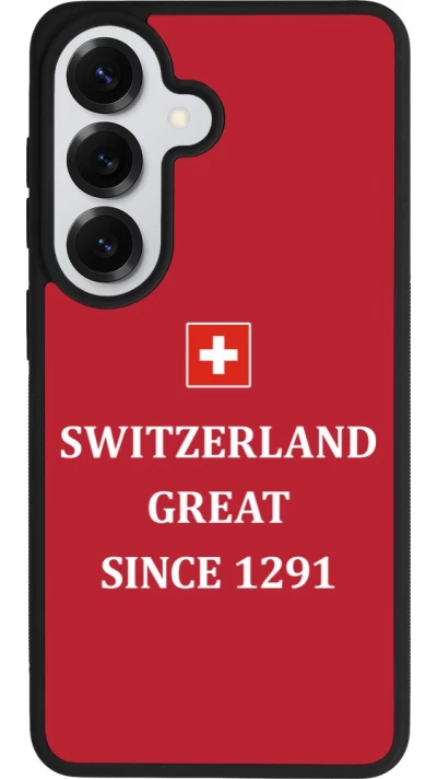 Samsung Galaxy S26 Case Hülle - Silikon schwarz Switzerland Great Since 1291