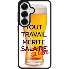 Samsung Galaxy S26 Case Hülle - Silikon schwarz Tout travail mérite sa bière