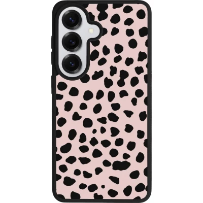 Coque Samsung Galaxy S26 - Silicone rigide noir Wild Leopard Pink
