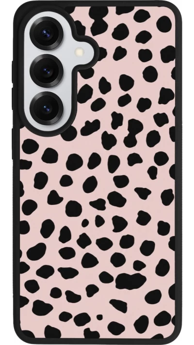 Samsung Galaxy S26 Case Hülle - Silikon schwarz Wild Leopard Pink