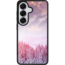 Coque Samsung Galaxy S26 - Silicone rigide noir Winter 22 Pink Forest