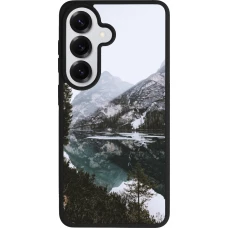 Coque Samsung Galaxy S26 - Silicone rigide noir Winter 22 snowy mountain and lake