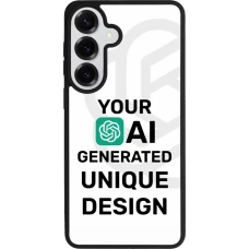 Coque Samsung Galaxy S26+ - Silicone rigide noir Unique au monde générée par intelligence artificielle (AI) avec vos idées