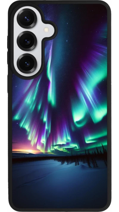 Samsung Galaxy S26+ Case Hülle - Silikon schwarz Funkelndes Nordlicht