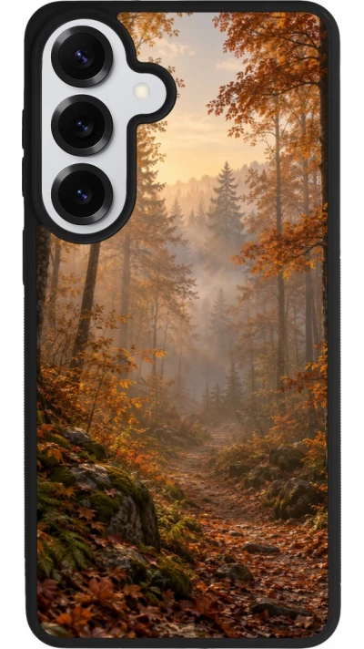 Coque Samsung Galaxy S26+ - Silicone rigide noir Autumn 26 Autumn walk