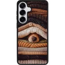 Samsung Galaxy S26+ Case Hülle - Silikon schwarz Autumn 26 Dog under the covers