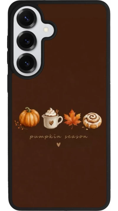 Coque Samsung Galaxy S26+ - Silicone rigide noir Autumn 26 Pumpkin season