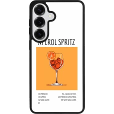 Coque Samsung Galaxy S26+ - Silicone rigide noir Cocktail recette Aperol Spritz