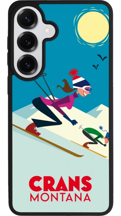 Coque Samsung Galaxy S26+ - Silicone rigide noir Crans-Montana Ski Downhill