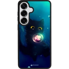 Coque Samsung Galaxy S26+ - Silicone rigide noir Cute Cat Bubble