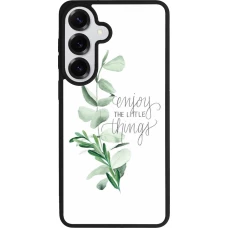 Coque Samsung Galaxy S26+ - Silicone rigide noir Enjoy the little things