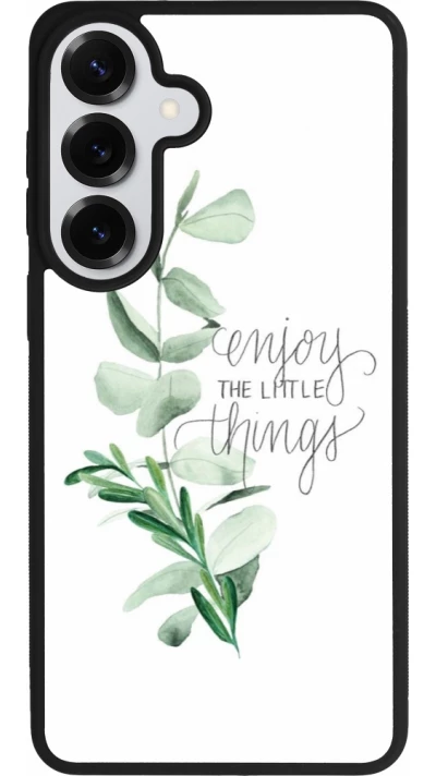 Coque Samsung Galaxy S26+ - Silicone rigide noir Enjoy the little things
