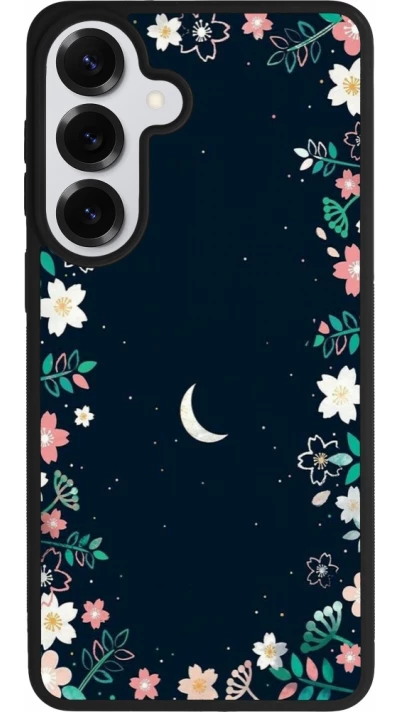 Coque Samsung Galaxy S26+ - Silicone rigide noir Flowers space