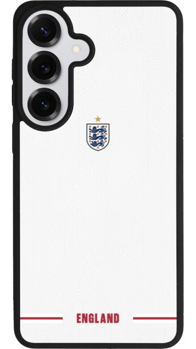 Coque Samsung Galaxy S26+ - Silicone rigide noir Maillot de football Angleterre 2026 personnalisable