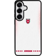 Coque Samsung Galaxy S26+ - Silicone rigide noir Maillot de football Jordanie 2026 personnalisable