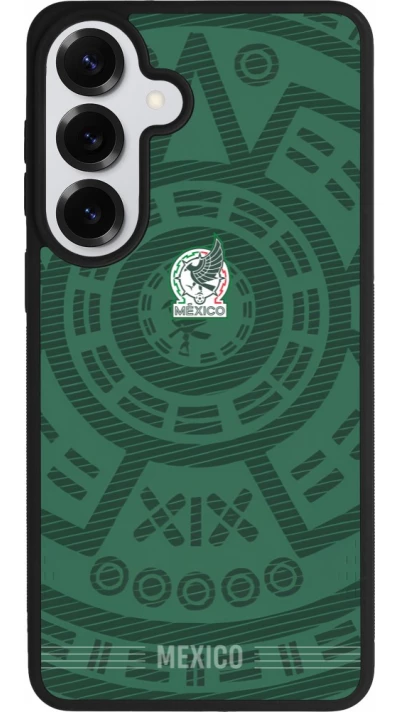 Coque Samsung Galaxy S26+ - Silicone rigide noir Maillot de football Mexique 2026 personnalisable
