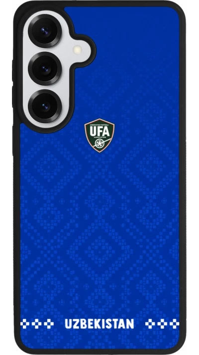 Samsung Galaxy S26+ Case Hülle - Silikon schwarz Usbekistan 2026 personalisierbares Fussballtrikot