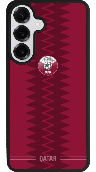 Samsung Galaxy S26+ Case Hülle - Silikon schwarz Qatar 2026 personalisierbares Fussballtrikot