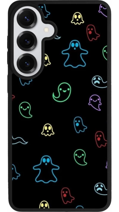 Coque Samsung Galaxy S26+ - Silicone rigide noir Halloween 2024 colorful ghosts