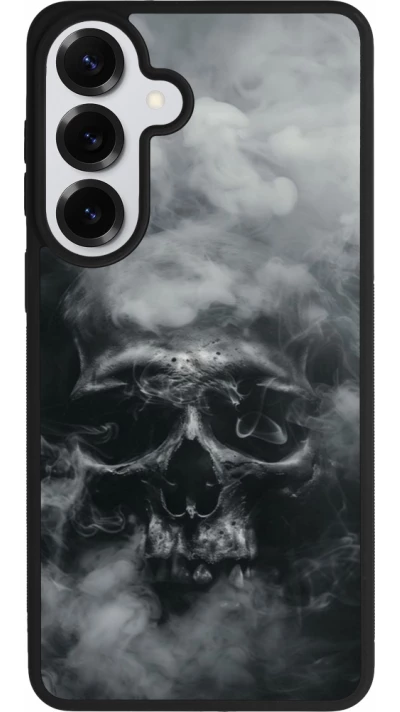 Coque Samsung Galaxy S26+ - Silicone rigide noir Halloween 2024 smoky skull