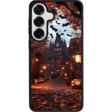 Coque Samsung Galaxy S26+ - Silicone rigide noir Halloween 2025 Haunted house