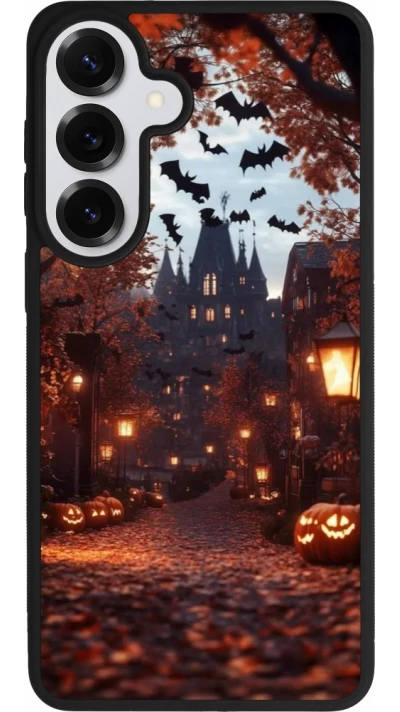 Coque Samsung Galaxy S26+ - Silicone rigide noir Halloween 2025 Haunted house