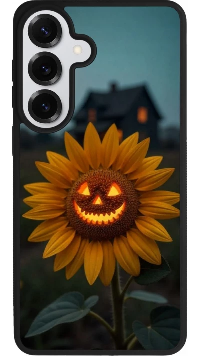 Samsung Galaxy S26+ Case Hülle - Silikon schwarz Halloween 2026 Evil Sunflower