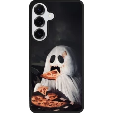 Samsung Galaxy S26+ Case Hülle - Silikon schwarz Halloween 2026 Ghost eating pizza