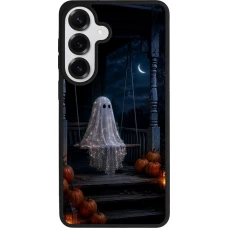 Samsung Galaxy S26+ Case Hülle - Silikon schwarz Halloween 2026 Ghost on a swing