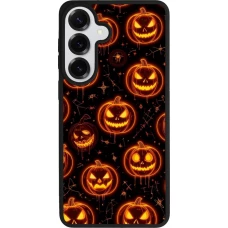 Samsung Galaxy S26+ Case Hülle - Silikon schwarz Halloween 2026 Pattern Pumpkins