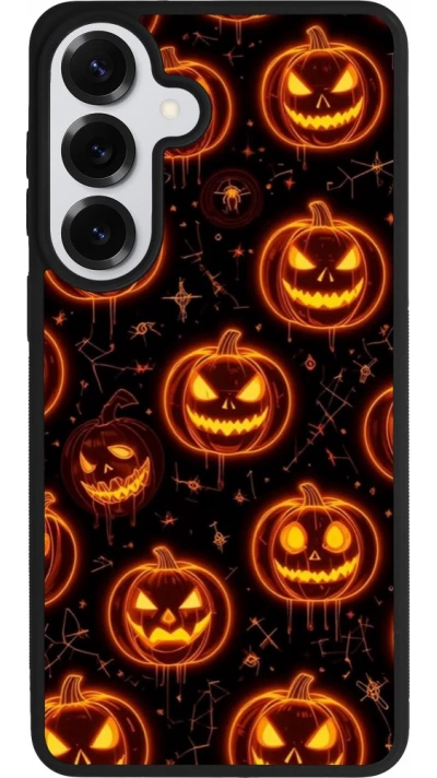 Samsung Galaxy S26+ Case Hülle - Silikon schwarz Halloween 2026 Pattern Pumpkins