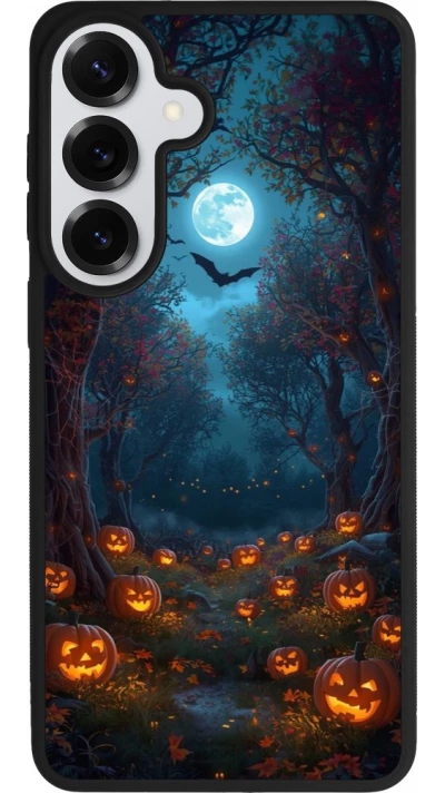 Samsung Galaxy S26+ Case Hülle - Silikon schwarz Halloween 2026 Road of Pumpkins