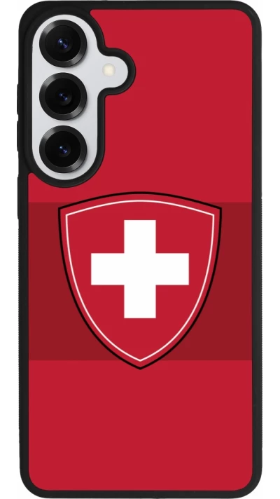 Coque Samsung Galaxy S26+ - Silicone rigide noir Hockey World Championship Ecusson Suisse