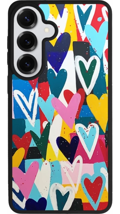 Coque Samsung Galaxy S26+ - Silicone rigide noir Joyful Hearts