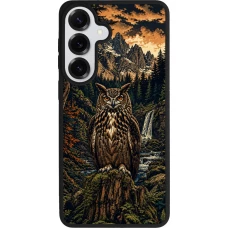 Samsung Galaxy S26+ Case Hülle - Silikon schwarz Linocut Uhu